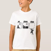 Essen Sie. Schlaf. Aufstieg T-Shirt (Vorderseite)