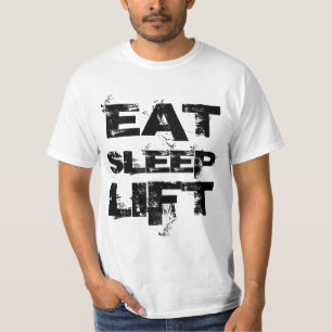 ESSEN Sie SCHLAF-AUFZUG Wert-T-Shirt T-Shirt