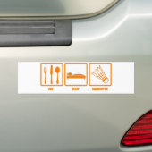 Essen Sie Schlaf-Badminton Autoaufkleber (Auf Auto)