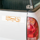 Essen Sie Schlaf-Badminton Autoaufkleber (Auf Lkw)