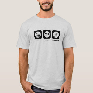 Essen Sie. Schlaf. Badminton. T - Shirt