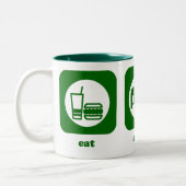 Essen Sie. Schlaf. Badminton. Tasse (Links)