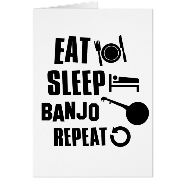 Essen Sie Schlaf-Banjo (Vorne)