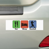 Essen Sie Schlaf-Baseball-Autoaufkleber Autoaufkleber (Auf Auto)