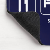 Essen Sie Schlaf-Baseball Mousepad (Ecke)