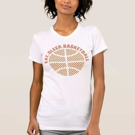 ESSEN SIE SCHLAF-BASKETBALL T-Shirt (Vorderseite)