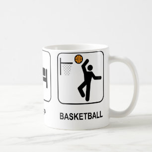 Essen Sie Schlaf-Basketball-Tasse Kaffeetasse
