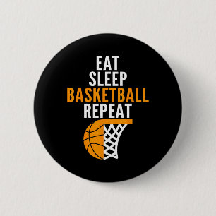 Essen Sie Schlaf Basketball wiederholen Feld Spiel Button