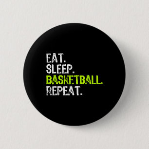 Essen Sie Schlaf Basketball Wiederholen Spielerspa Button