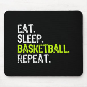 Essen Sie Schlaf Basketball Wiederholen Spielerspa Mousepad