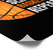 Essen Sie Schlaf Basketball Wiederholung Geschenk  Poster (Ecke)