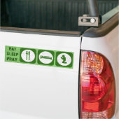 Essen Sie Schlaf beten GRÜN Autoaufkleber (Auf Lkw)