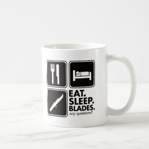 Essen Sie Schlaf-Blätter - Schwarzes Kaffeetasse