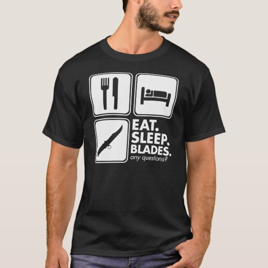 Essen Sie Schlaf-Blätter - Weiß T-Shirt (Vorderseite)