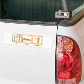 Essen Sie Schlaf-Bogenschießen Autoaufkleber (Auf Lkw)