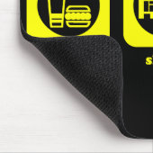 Essen Sie. Schlaf. Bogenschießen. Mousepad (Ecke)