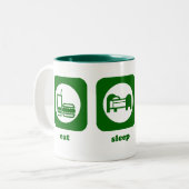 Essen Sie. Schlaf. Bogenschießen. Tasse (Vorderseite Links)