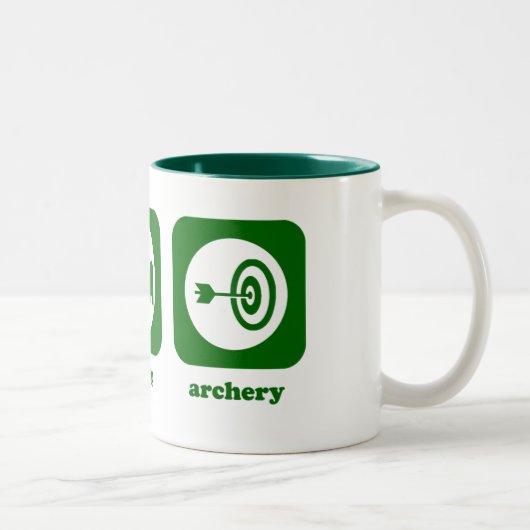 Essen Sie. Schlaf. Bogenschießen. Tasse (Rechts)