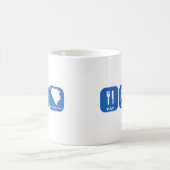Essen Sie Schlaf Bosnien-Herzegowina Kaffeetasse (Mittel)