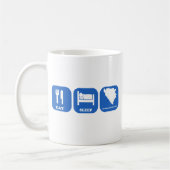 Essen Sie Schlaf Bosnien-Herzegowina Kaffeetasse (Links)