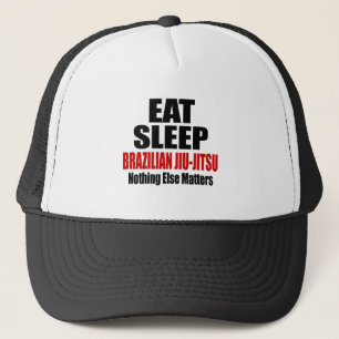 ESSEN SIE SCHLAF BRASILIANISCHES JIU-JITSU TRUCKERKAPPE