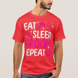 Essen Sie Schlaf-Bräutigam wiederholen Hund-Bäueri T-Shirt