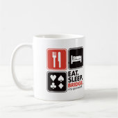 Essen Sie Schlaf-Brücke Kaffeetasse (Links)