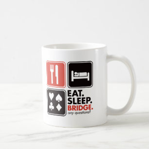 Essen Sie Schlaf-Brücke Kaffeetasse
