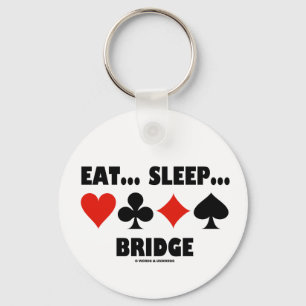 Essen Sie… Schlaf… Brücke Schlüsselanhänger