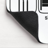Essen Sie Schlaf-Buchhaltung Mousepad (Ecke)