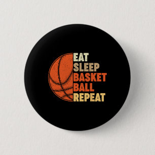 Essen Sie Schlaf Bysketbyll Wiederholung für Spiel Button