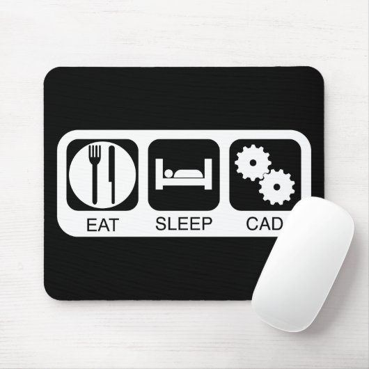 Essen Sie Schlaf CAD Mousepad (Mit Mouse)