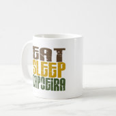 Essen Sie Schlaf Capoeira 1 Kaffeetasse (Vorderseite Links)
