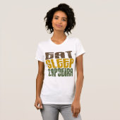 Essen Sie Schlaf Capoeira 1 T-Shirt (Vorne ganz)