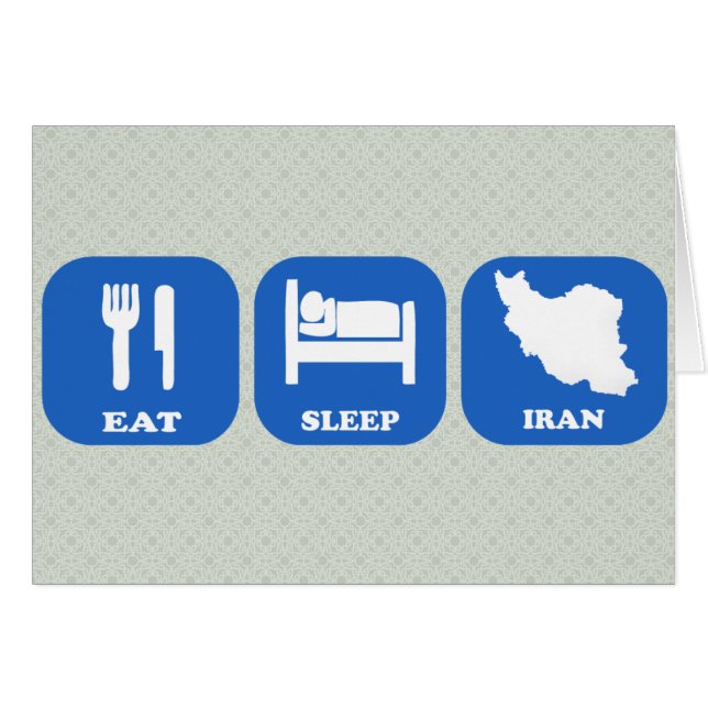 Essen Sie Schlaf den Iran (Vorderseite (Horizontal))