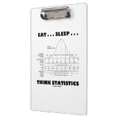 Essen Sie… Schlaf… denken Statistik-Notfall-Spaß Klemmbrett (Links)