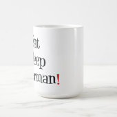 Essen Sie Schlaf-Dobermann-Tasse Kaffeetasse (Mittel)