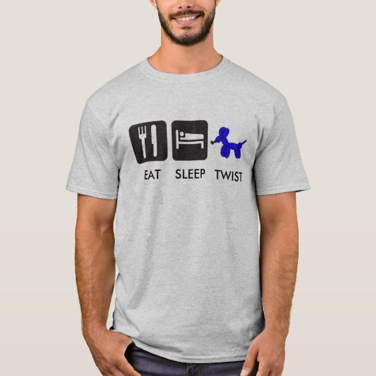 Essen Sie Schlaf-Drehung T-Shirt (Vorderseite)
