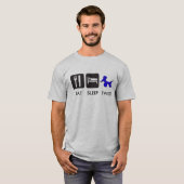 Essen Sie Schlaf-Drehung T-Shirt (Vorne ganz)