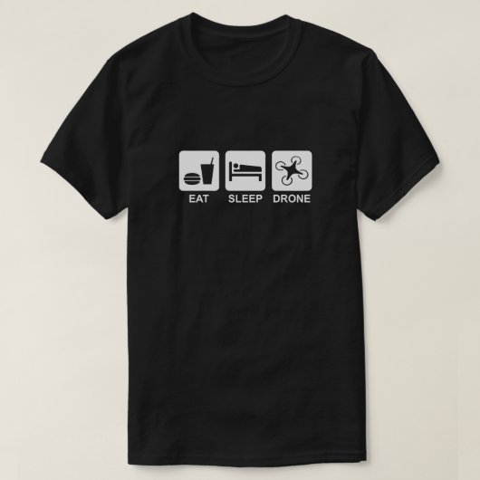 Essen Sie Schlaf-Drohne-T - Shirt (Design vorne)