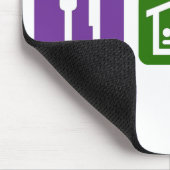 Essen Sie Schlaf-Eis-Skaten Mousepad (Ecke)