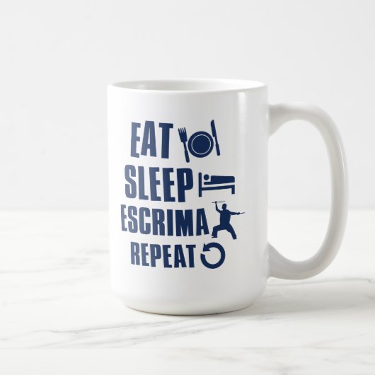 Essen Sie Schlaf escrima Kaffeetasse (Rechts)
