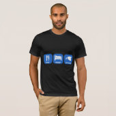 Essen Sie Schlaf Estland T-Shirt (Vorne ganz)