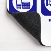 Essen Sie. Schlaf. Fahrrad. Mousepad (Ecke)