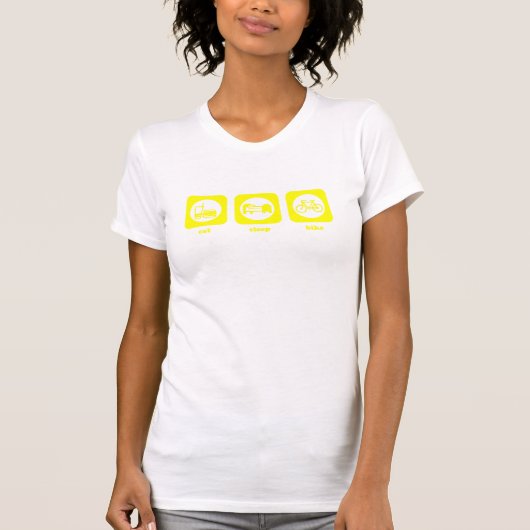 Essen Sie. Schlaf. Fahrrad. T - Shirt (Vorderseite)