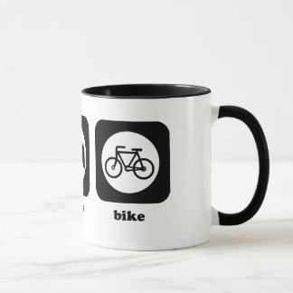 Essen Sie. Schlaf. Fahrrad. Tasse