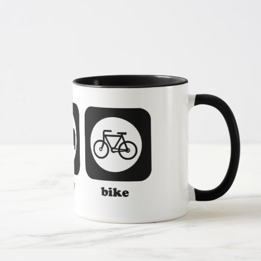 Essen Sie. Schlaf. Fahrrad. Tasse (Rechts)