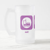 Essen Sie. Schlaf. Fahrrad. Tasse (Links)