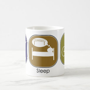 Essen Sie Schlaf-Fahrt Kaffeetasse
