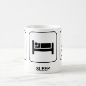 Essen Sie Schlaf-Fahrt Kaffeetasse (Mittel)